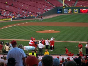 pre-game at Great American Ballpark