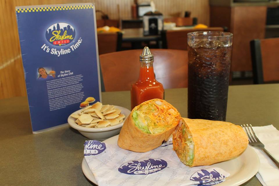 skyline chili classic chicken wrap