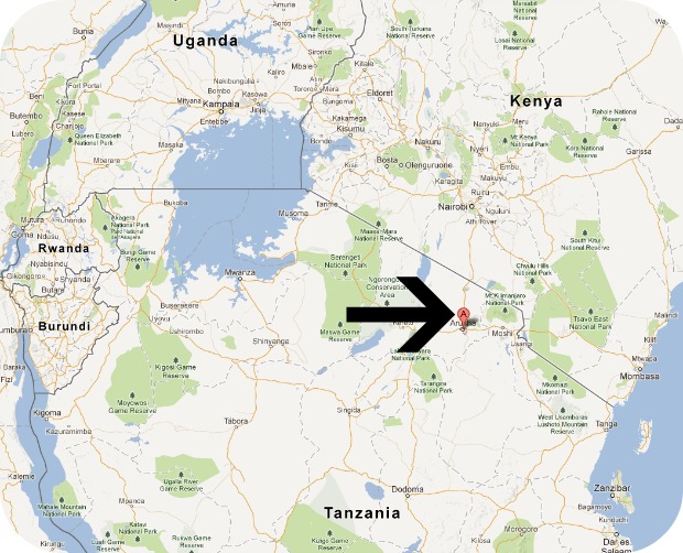 arusha-tanzania-map-arrow - Family Friendly Cincinnati