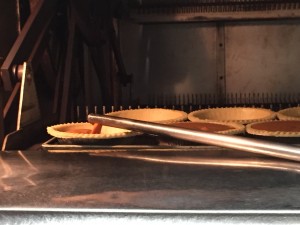 The machine knows exactly how much filling to add to make the pie perfect